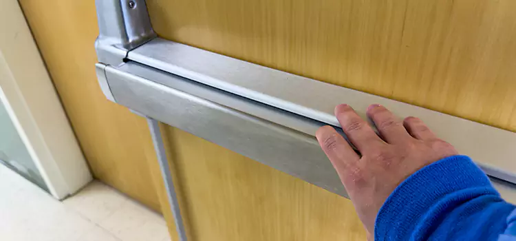 Installing a Push Bar on a Door Plainview