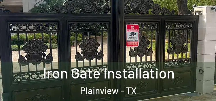 Iron Gate Installation Plainview - TX